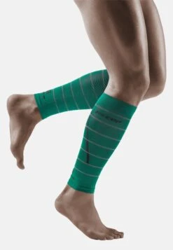 CEP Reflective Compression Calf Sleeves - Scaldamuscoli - Green
