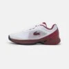 Lacoste Sport Tech PointDa Tennis Per Terra BattutaWhite/Burgundy Uomo Scarpe L0642A026-A12