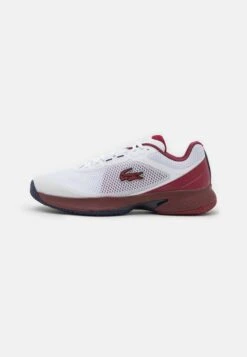 Lacoste Sport Tech PointDa Tennis Per Terra BattutaWhite/Burgundy Uomo Scarpe L0642A026-A12