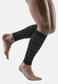 CEP Reflective Compression Calf Sleeves - Scaldamuscoli - Black