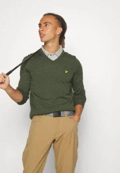 Lyle & Scott Golf V NeckMaglioneCactus Green Uomo Abbigliamento LY242G004-M11 -Montavia Avventura Negozio 7ce457e46e594b2eb1238c09a63e93c8