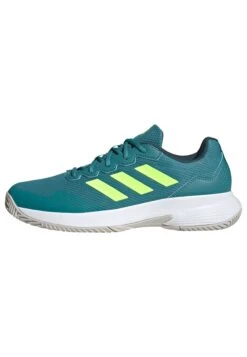 ADIDAS PERFORMANCE GamecourtDa Tennis Per Terra BattutaArctic Fusion Lucid Lemon Cloud White Uomo Scarpe AD542A4SY-K11
