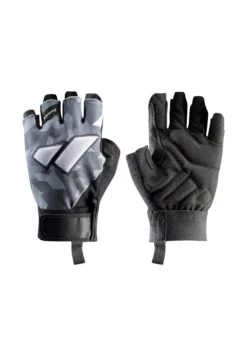 Zanier Rock N Rope - Guanti Mezze Dita - Camo Schwarz