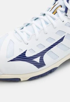 Mizuno Wave Voltage MidScarpe Da PallavoloWhite/Blue/Gold Uomo Scarpe M2742A0EC-A12 -Montavia Avventura Negozio aabdb612ba074fca90786634f6af165a