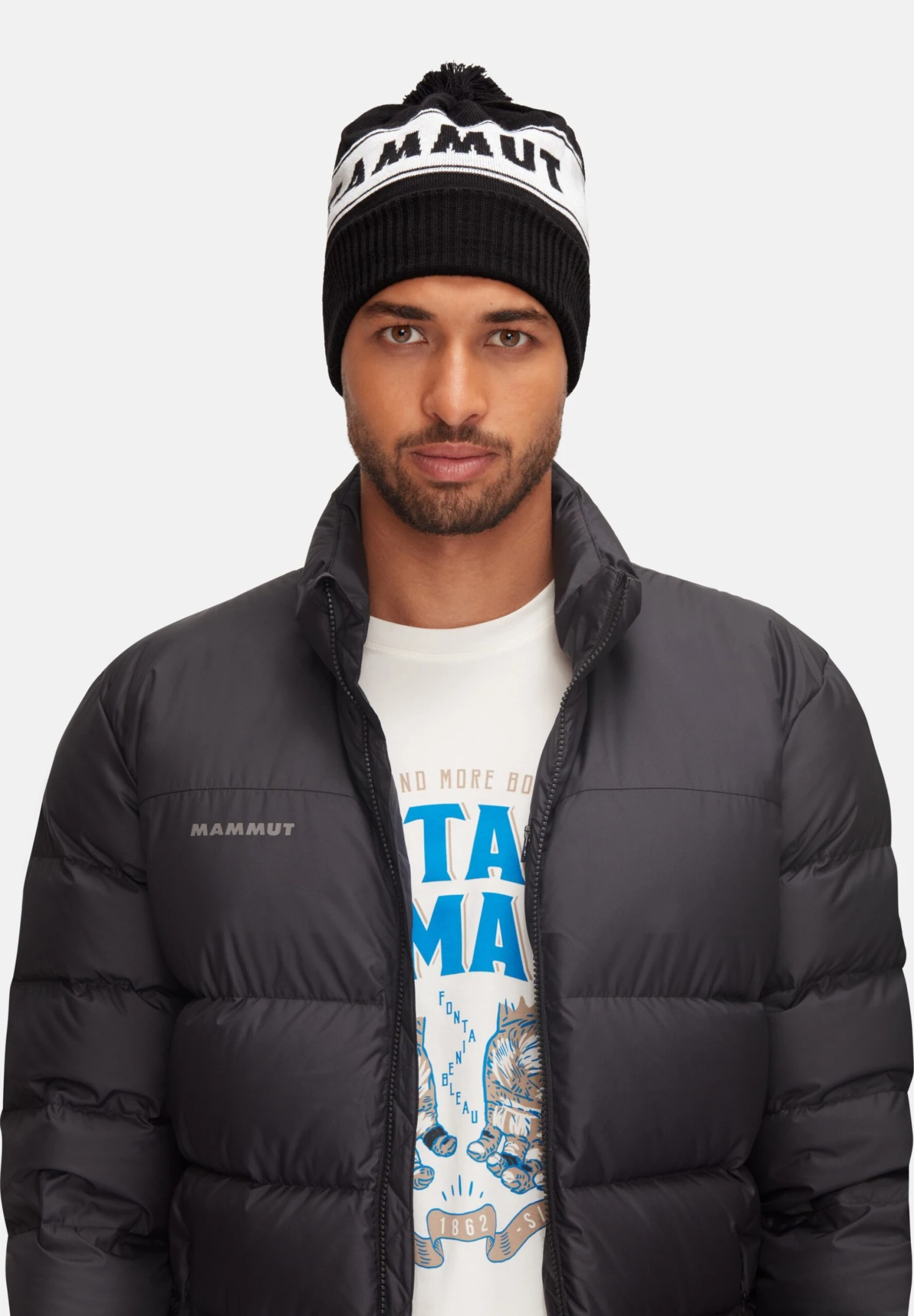 Mammut Peaks- Berretto - Black White 3 Mammut Peaks- Berretto - Black White