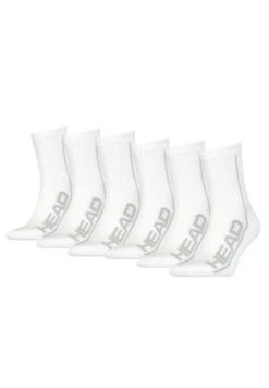 Head Performance Short Crew 6 Pack - Calze - Weiß