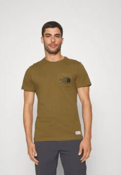 The North Face Berkeley California Pocket Tee T-Shirt BasicMilitary Olive Uomo Abbigliamento TH342D05S-N11
