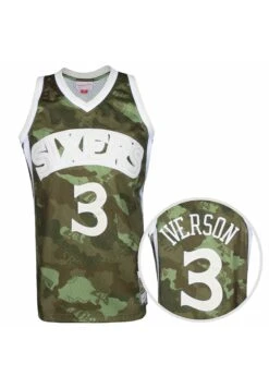 Mitchell & Ness Philadelphia Swingman Allen Iverson Maglia NbaCamo Green Uomo Abbigliamento MN842D0VI-N11 -Montavia Avventura Negozio f7b878b543774b0fb927b8917762045f